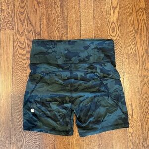 NWOT Camo Lululemon Biker Shorts